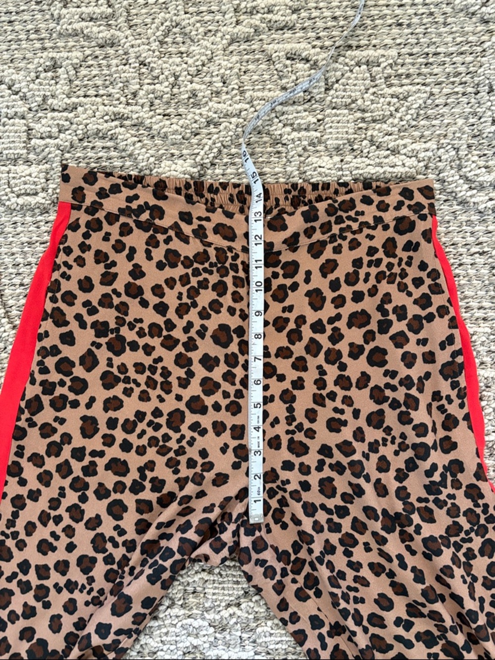 Anthropologie Dolan Ferris Leopard Stripe Track Pants Size Large - Picture 5 of 9